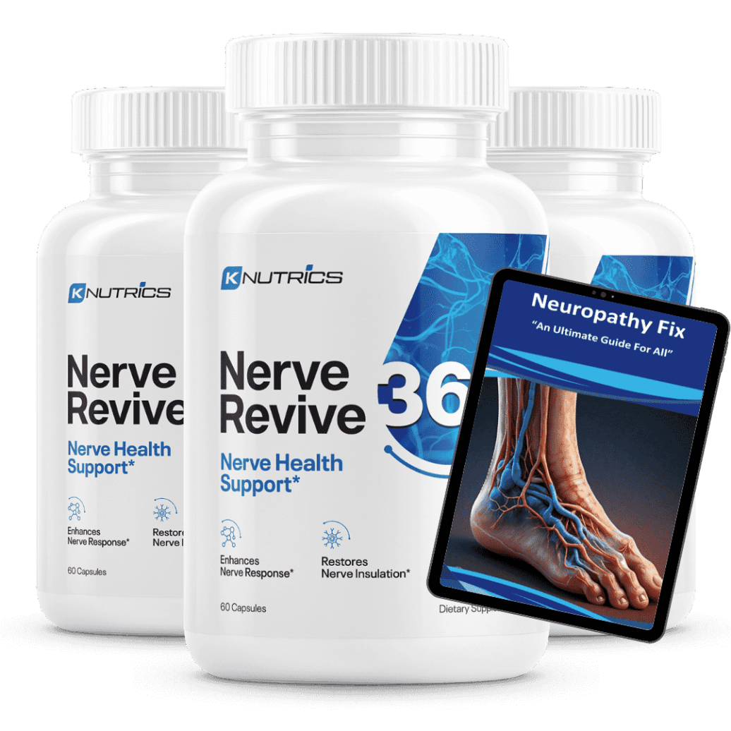 Nerve Revive 360 supplement package with bonus wellness guides and nerve health support information