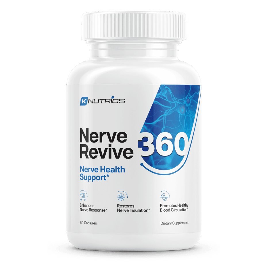 Nerve Revive 360 nerve health support supplement bottle formulated with botanical ingredients for mobility, circulation, and everyday comfort